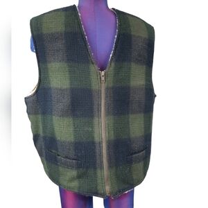 Fieldmaster Plaid Corduroy Sherpa Lined Vest Size Large‎ Men's